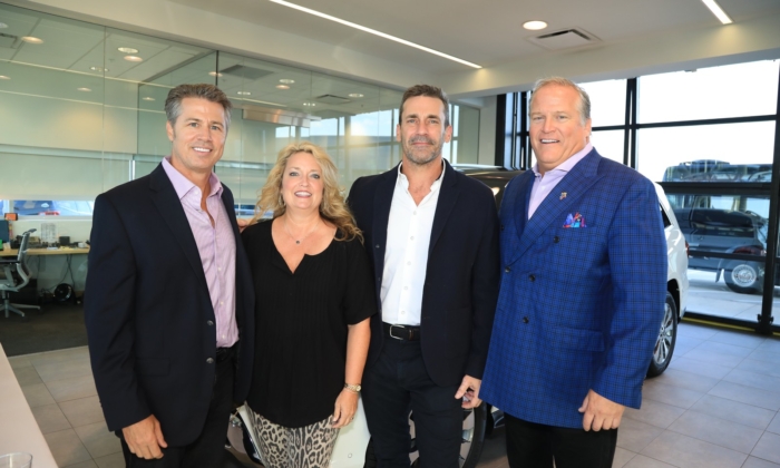 Doug, Lisa Pitt, Jon Hamm and Donn Sorensen