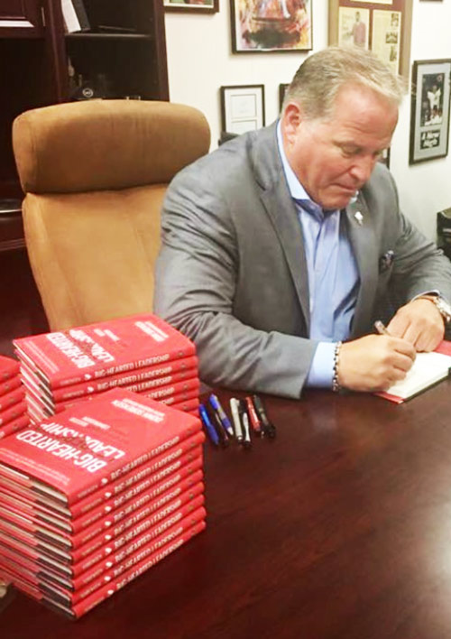 Donn Sorensen author of “Big-Hearted Leadership” signing books