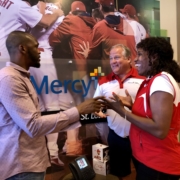 Author Donn Sorensen and Jackie Joyner Kersie talking